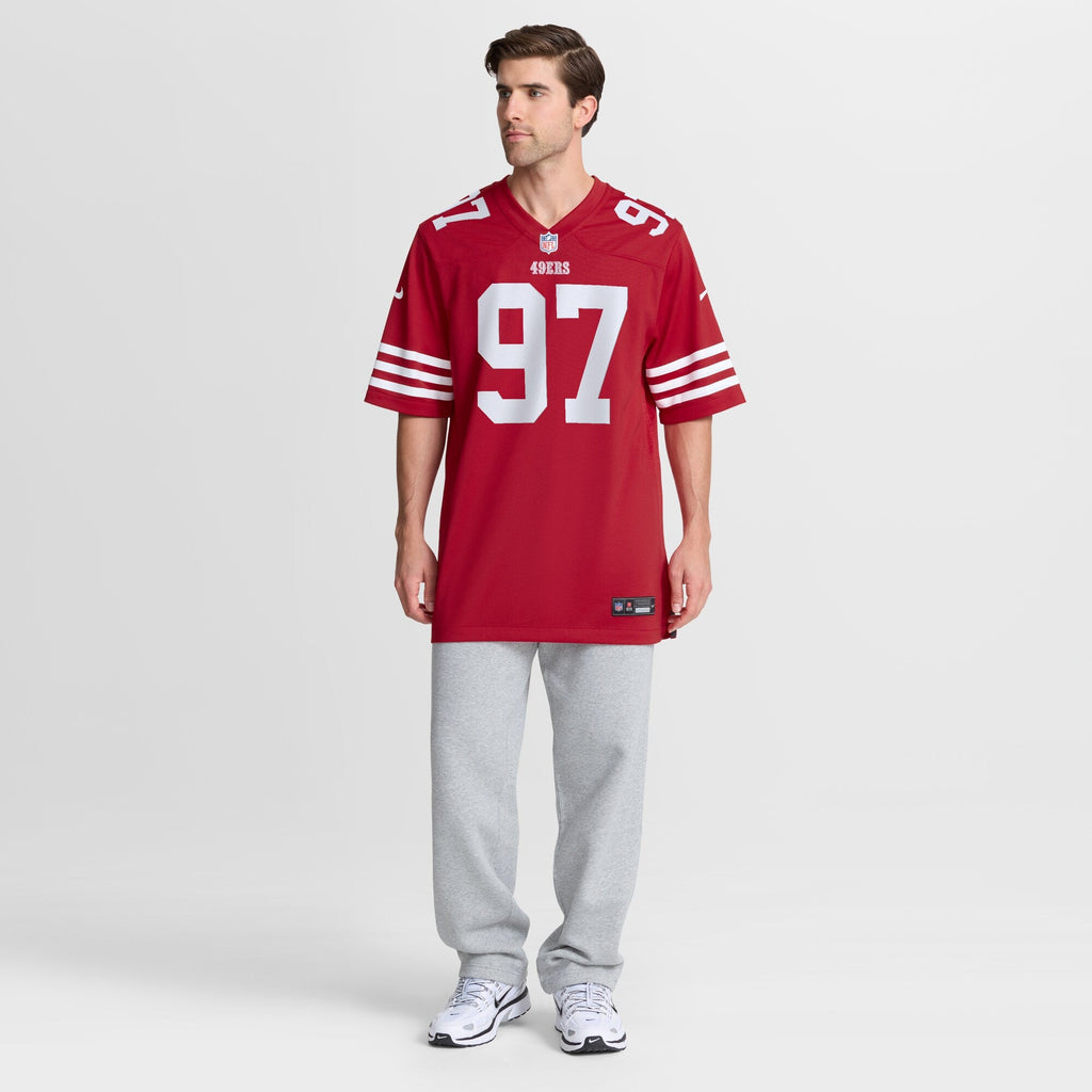San Francisco 49ers Nick Bosa Scarlet Player Game Football Jersey