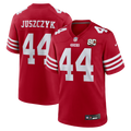 San Francisco 49ers Kyle Juszczyk Scarlet 80th Anniversary Game Football Jersey