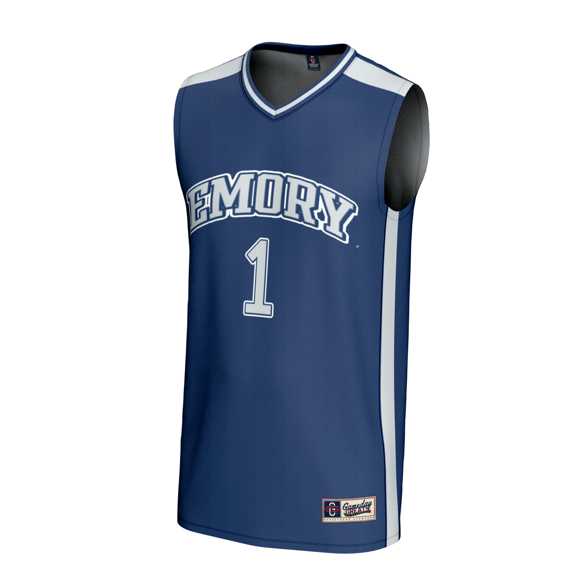 #1 Emory Eagles Lightweight Collegiate Basketball Fashion Jersey - Blue