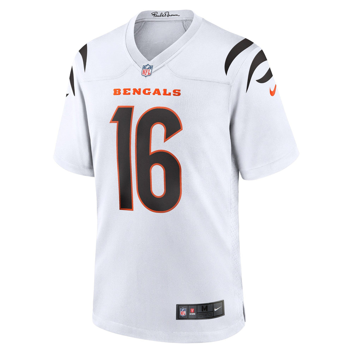 Cincinnati Bengals Joe Flacco White Game Football Jersey