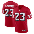 San Francisco 49ers Christian McCaffrey Scarlet Alternate Game Player Football Jersey