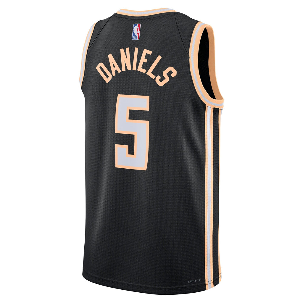 Atlanta Hawks 2025/26 City Edition Swingman Jersey - Black - Dyson Daniels
