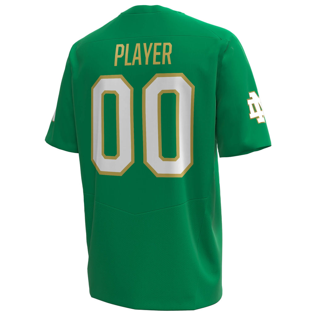 Notre Dame Fighting Irish Alternate NIL Pick-A-Player Replica Football Jersey - Kelly Green
