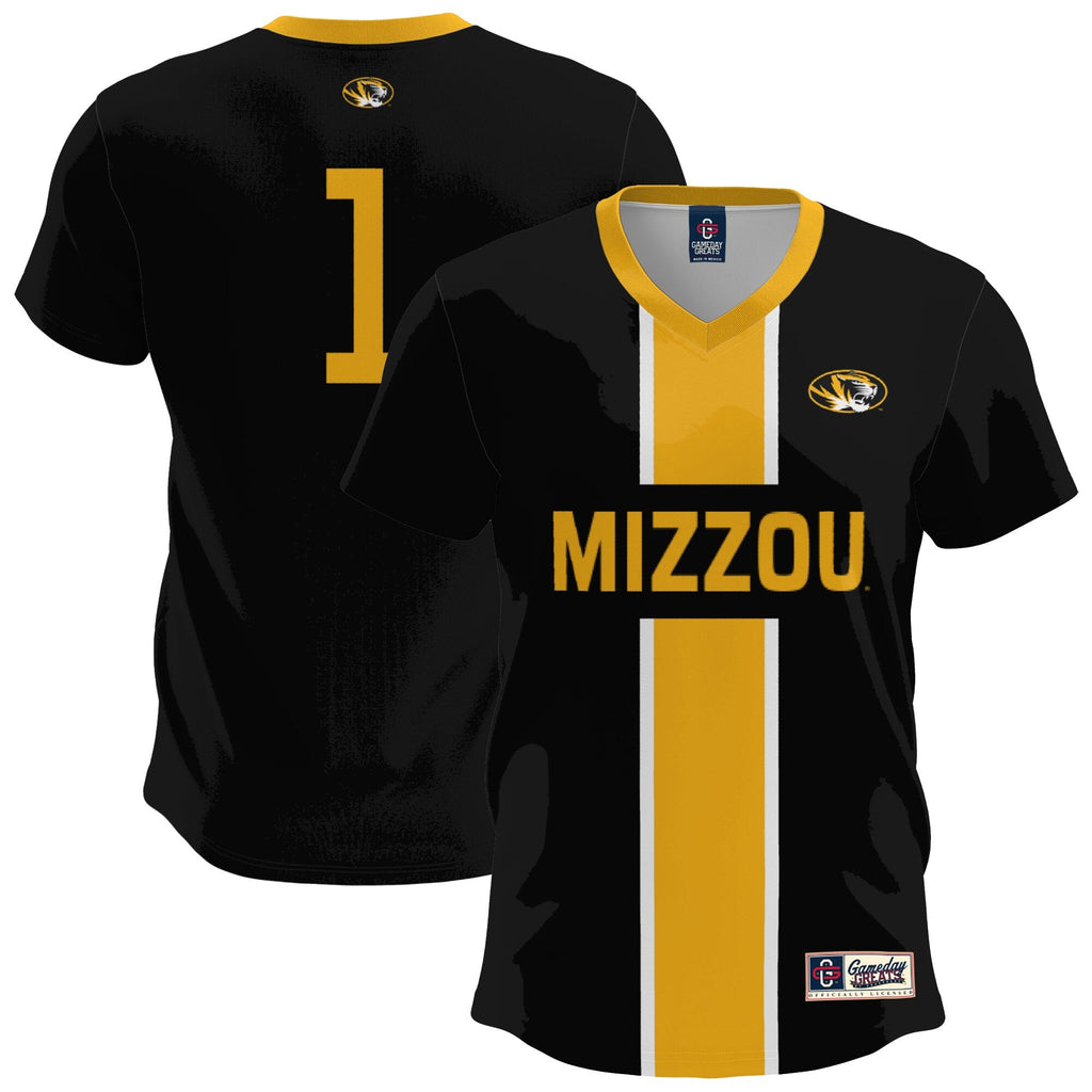 Black Missouri Tigers Lightweight Soccer Fashion Jersey