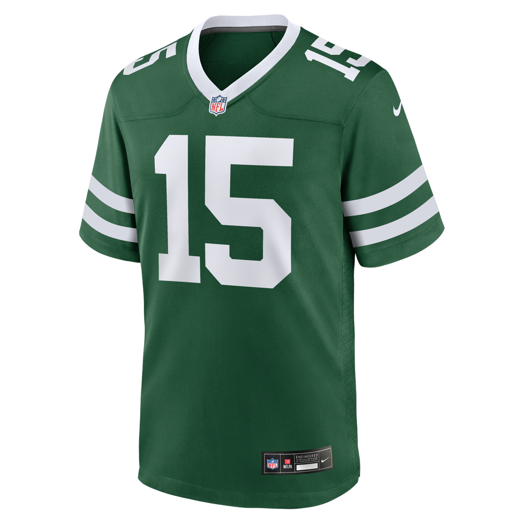 New York Jets Adonai Mitchell Legacy Green Team Game Football Jersey