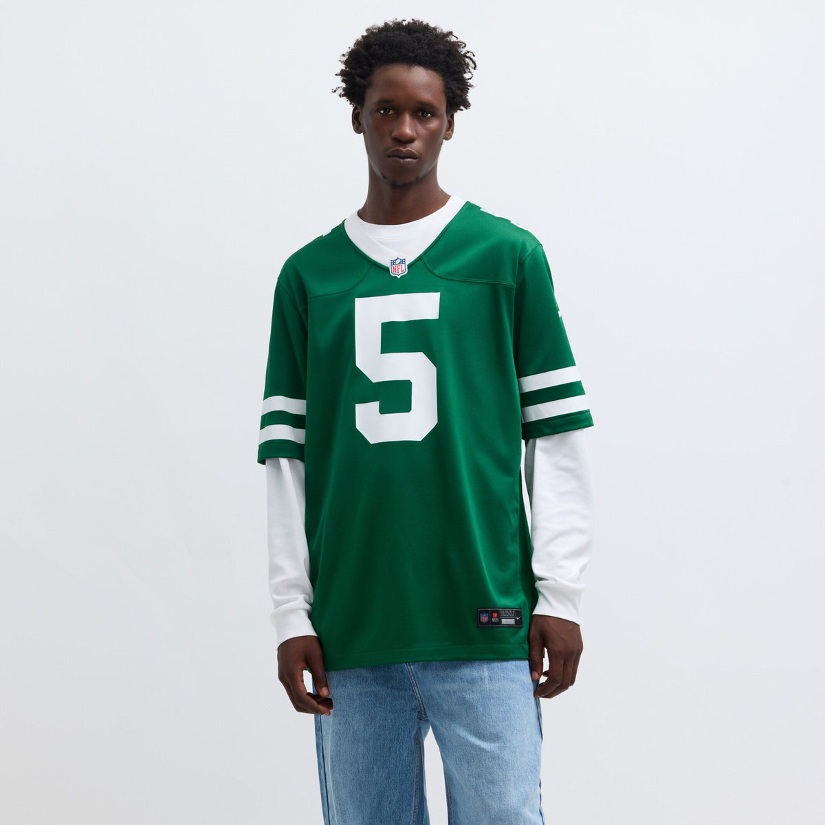 New York Jets Garrett Wilson Legacy Green Game Football Jersey