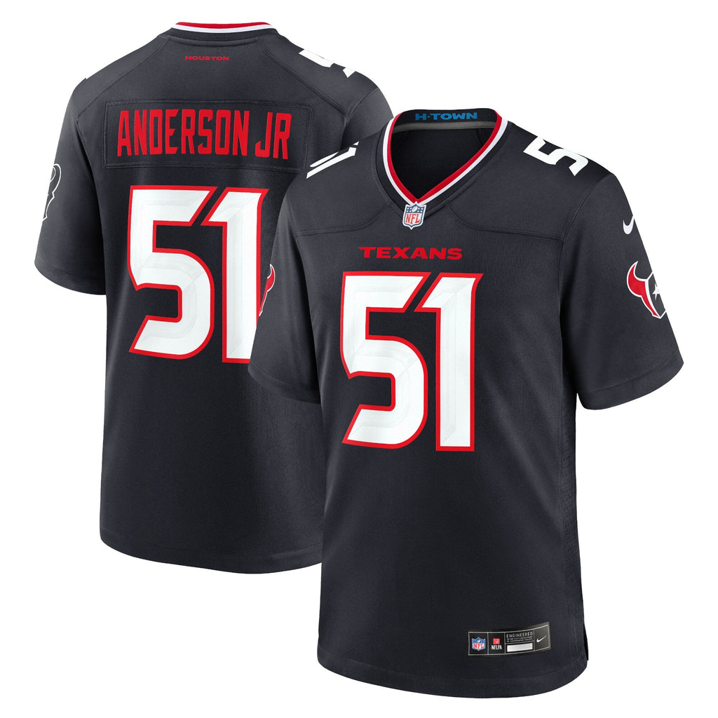Houston Texans Will Anderson Jr. Navy Game Football Jersey