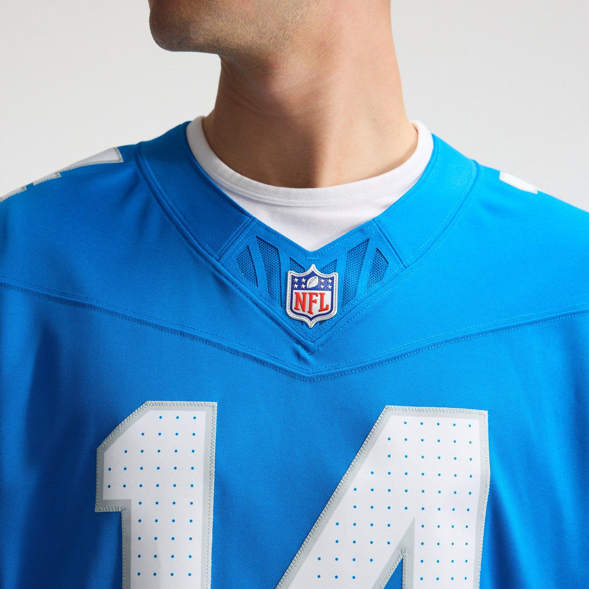 Detroit Lions Amon-Ra St. Brown Blue Team Vapor F.U.S.E. Stitched Limited Football Jersey