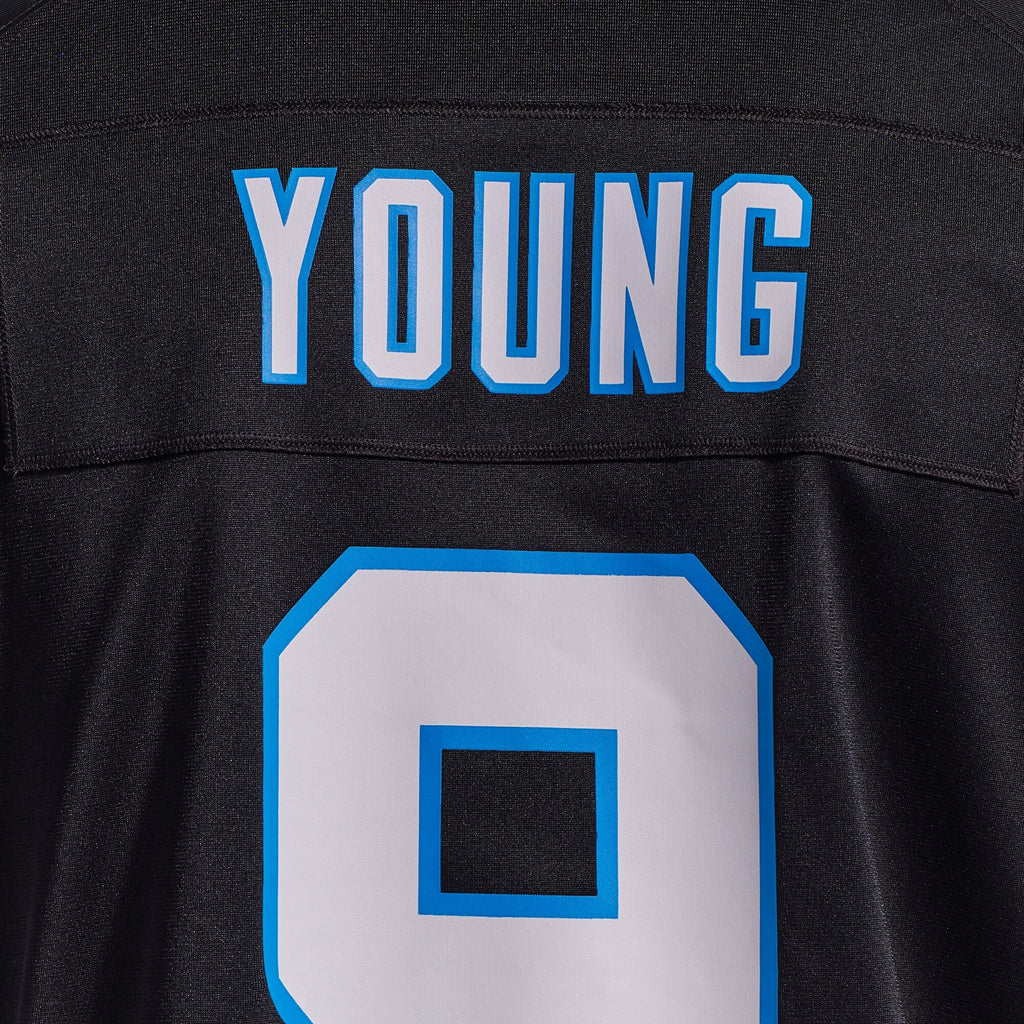 Carolina Panthers Bryce Young Black Team Game Football Jersey