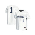 #1 North Carolina Tar Heels Lightweight Baseball Fashion Jersey - White
