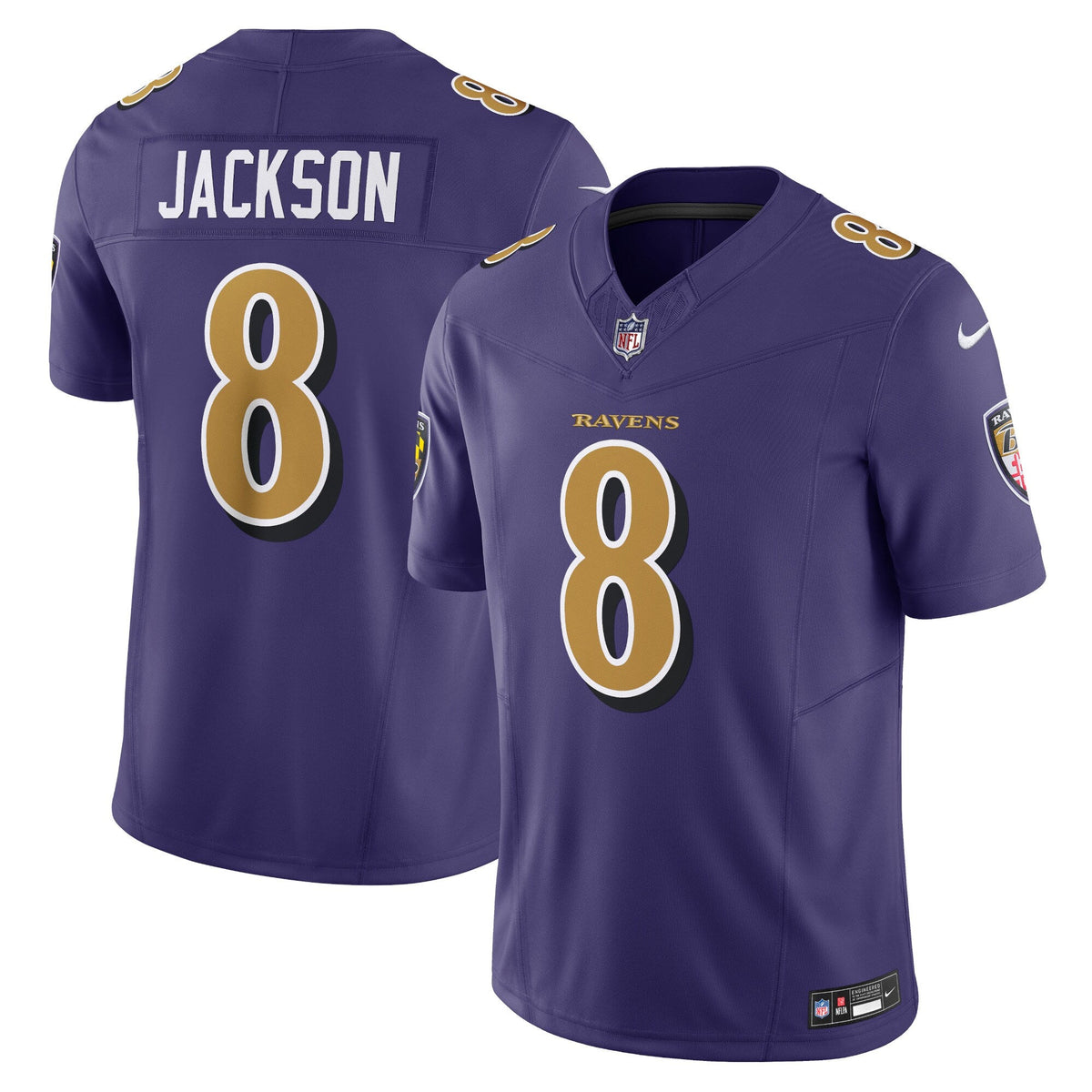 Baltimore Ravens Lamar Jackson Purple Vapor F.U.S.E. Limited Football Jersey