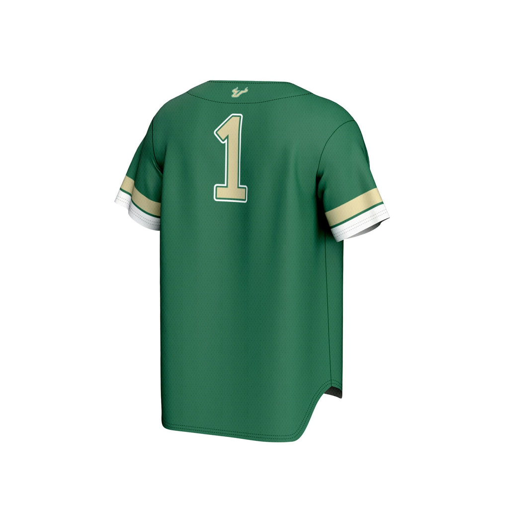 #1 South Florida Bulls Collegiate Baseball Fashion Jersey - Green