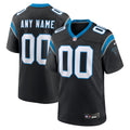 Carolina Panthers Black Custom Game Football Jersey