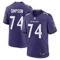Baltimore Ravens John Simpson Purple Team Game Football Jersey