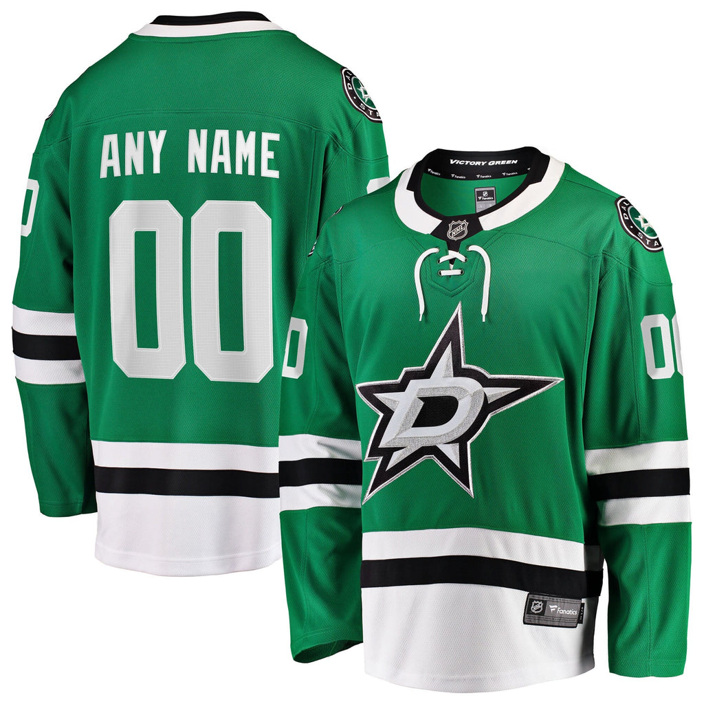 Dallas Stars Green Home Breakaway Custom Hockey Jersey