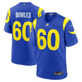 Los Angeles Rams Wyatt Bowles Royal Team Game Football Jersey