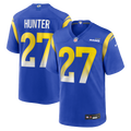 Los Angeles Rams Jarquez Hunter Royal Team Game Football Jersey