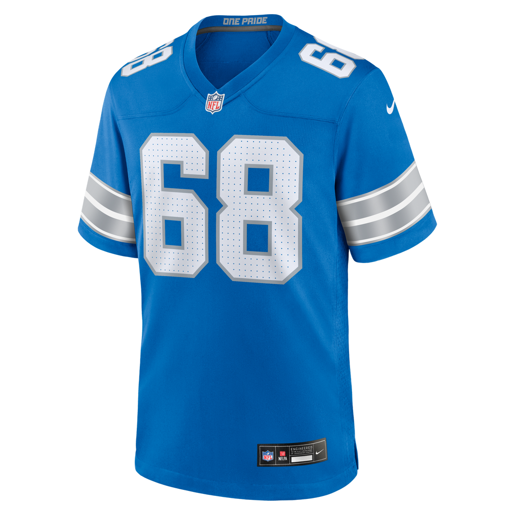 Detroit Lions Taylor Decker Blue Team Game Football Jersey