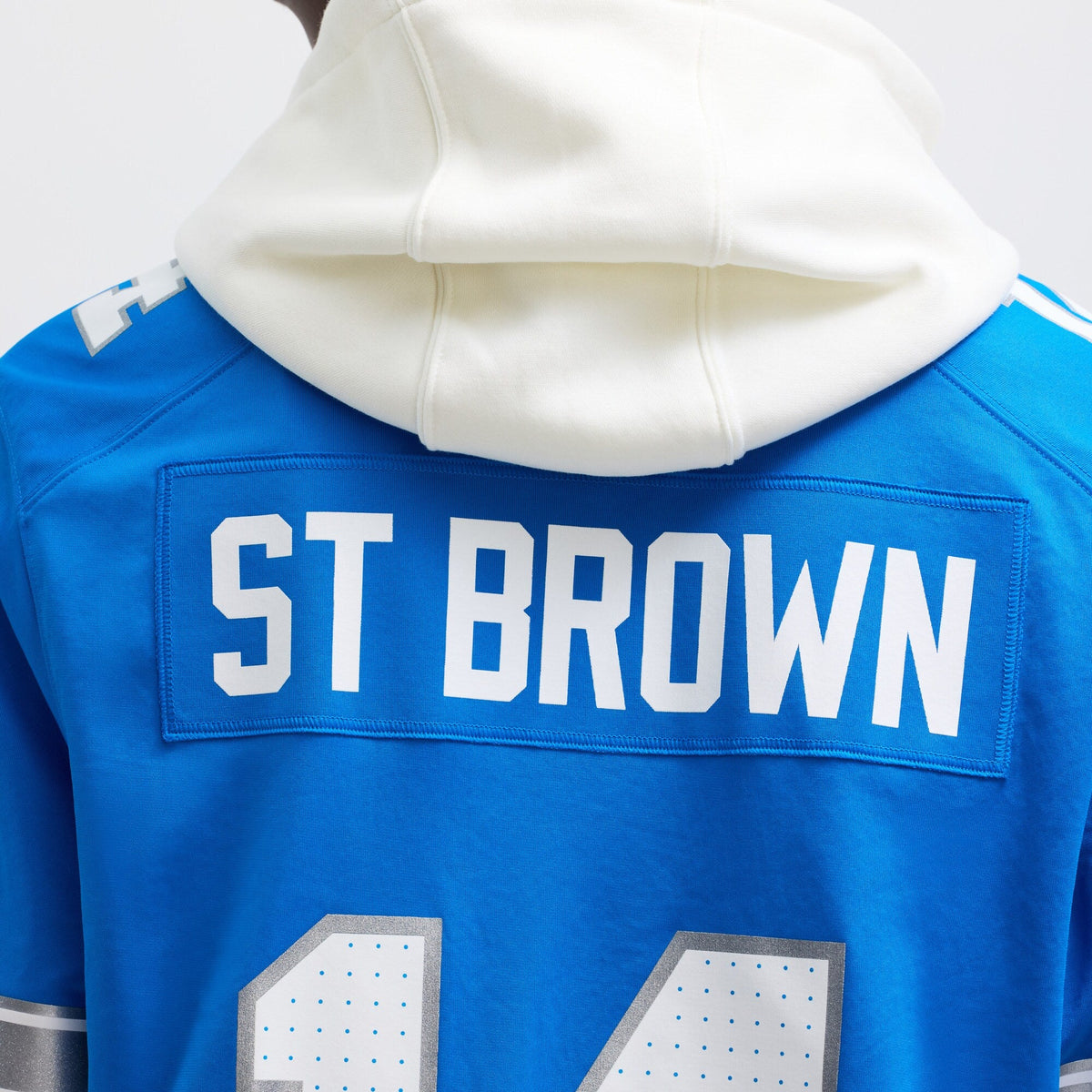 Detroit Lions Amon-Ra St. Brown Blue Game Football Jersey