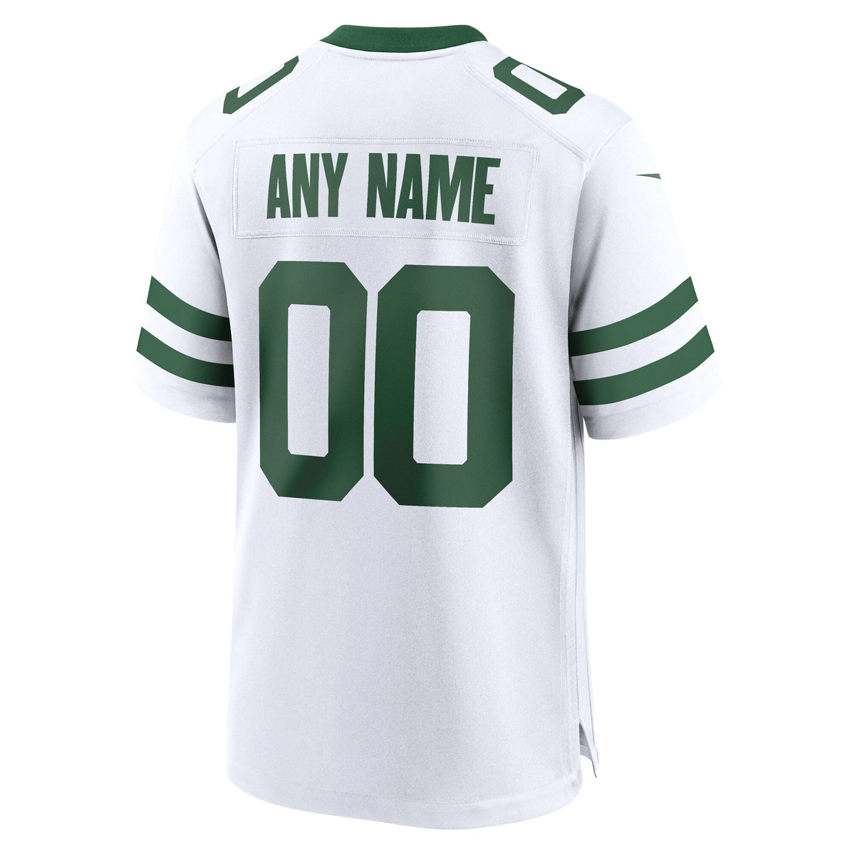 New York Jets Legacy White Custom Game Football Jersey