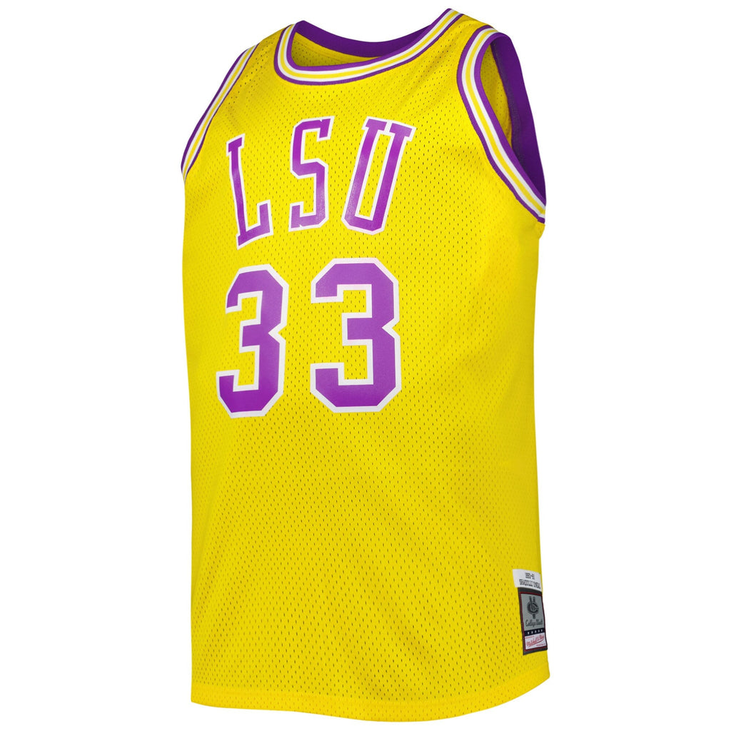 Shaquille O'Neal LSU Tigers 1990/91 Big & Tall Swingman Jersey - Gold