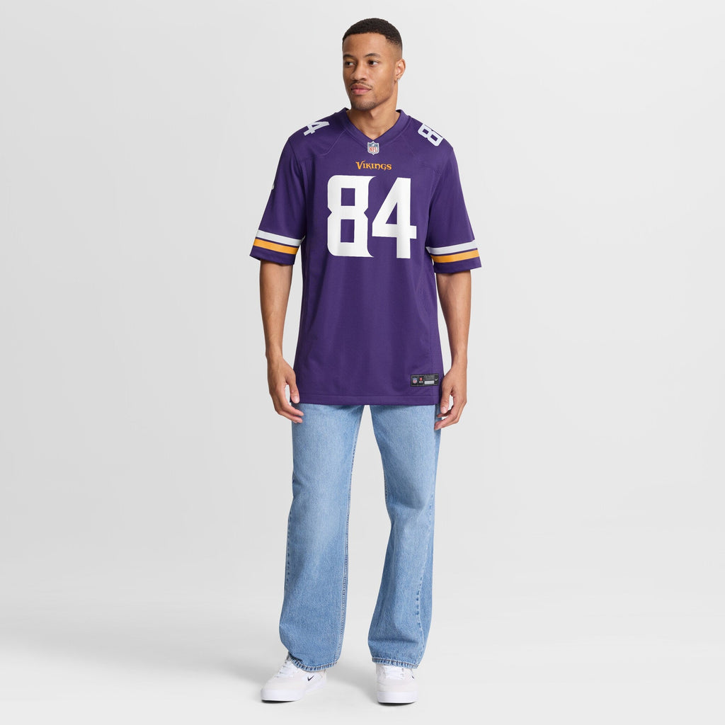 Minnesota Vikings Randy Moss Purple Game Retired Player Football Jersey