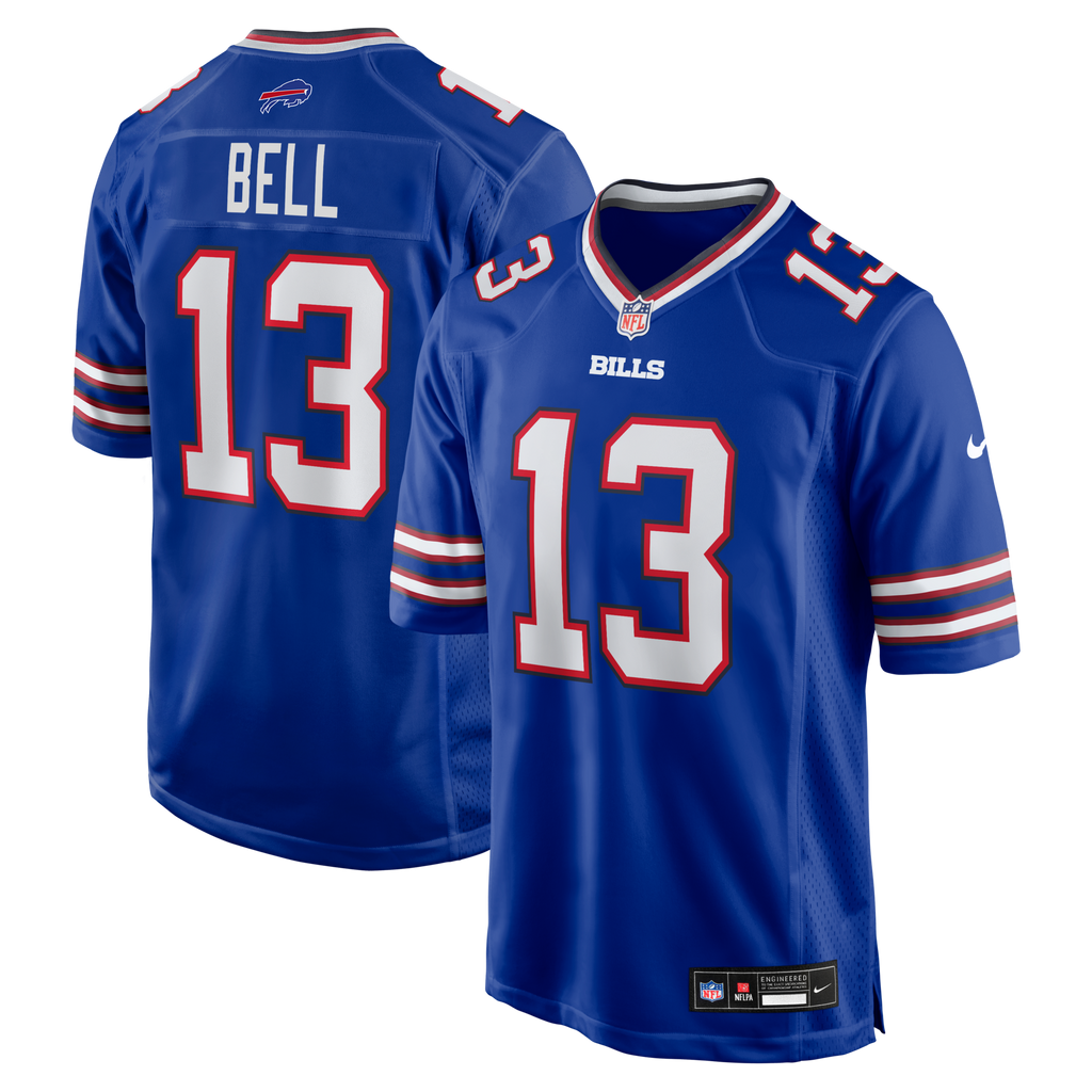 Buffalo Bills Skyler Bell Royal Team Game Football Jersey