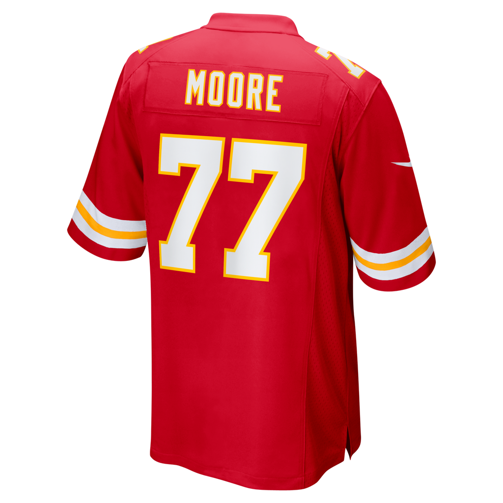 Kansas City Chiefs Jaylon Moore Red Team Game Football Jersey