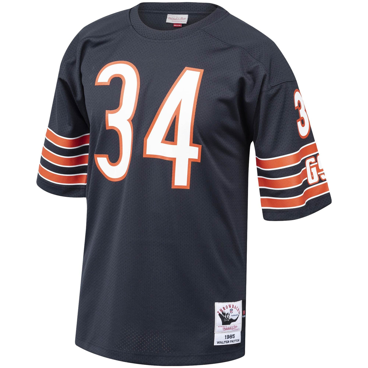 Chicago Bears 1985 Walter Payton Navy Throwback Retired Player Football Jersey
