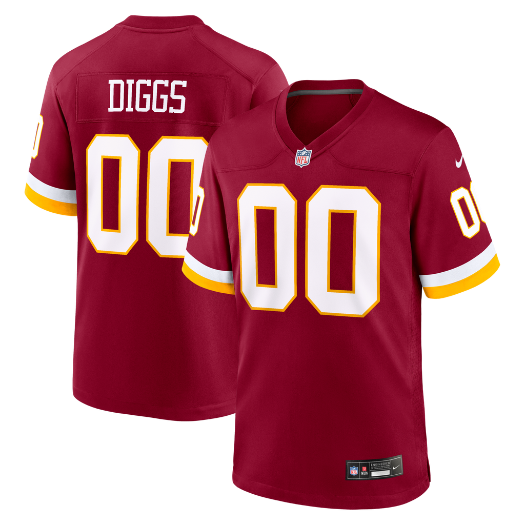 Washington Commanders Stefon Diggs Burgundy Game Football Jersey