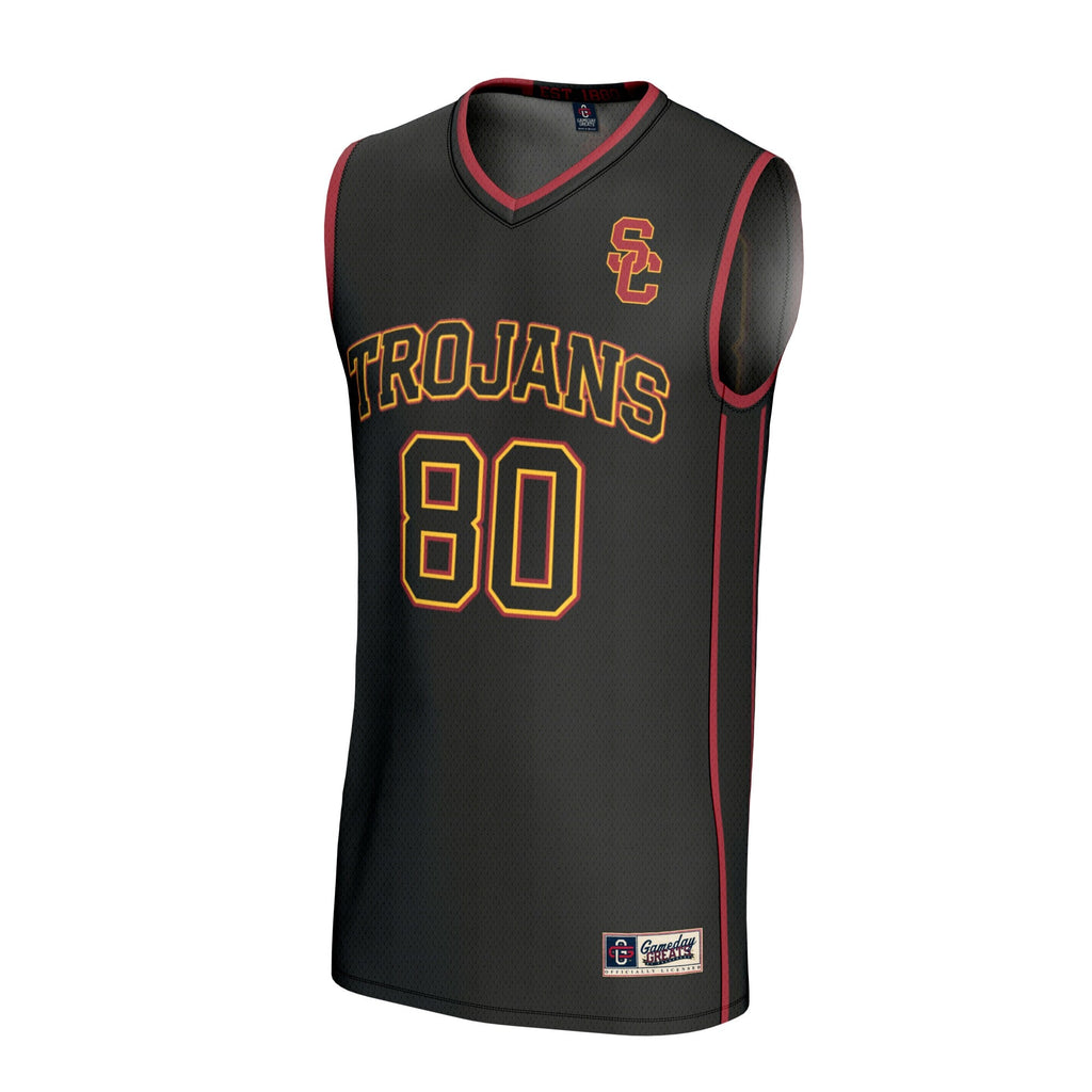 #80 Black USC Trojans Lightweight Basketball Fashion Jersey