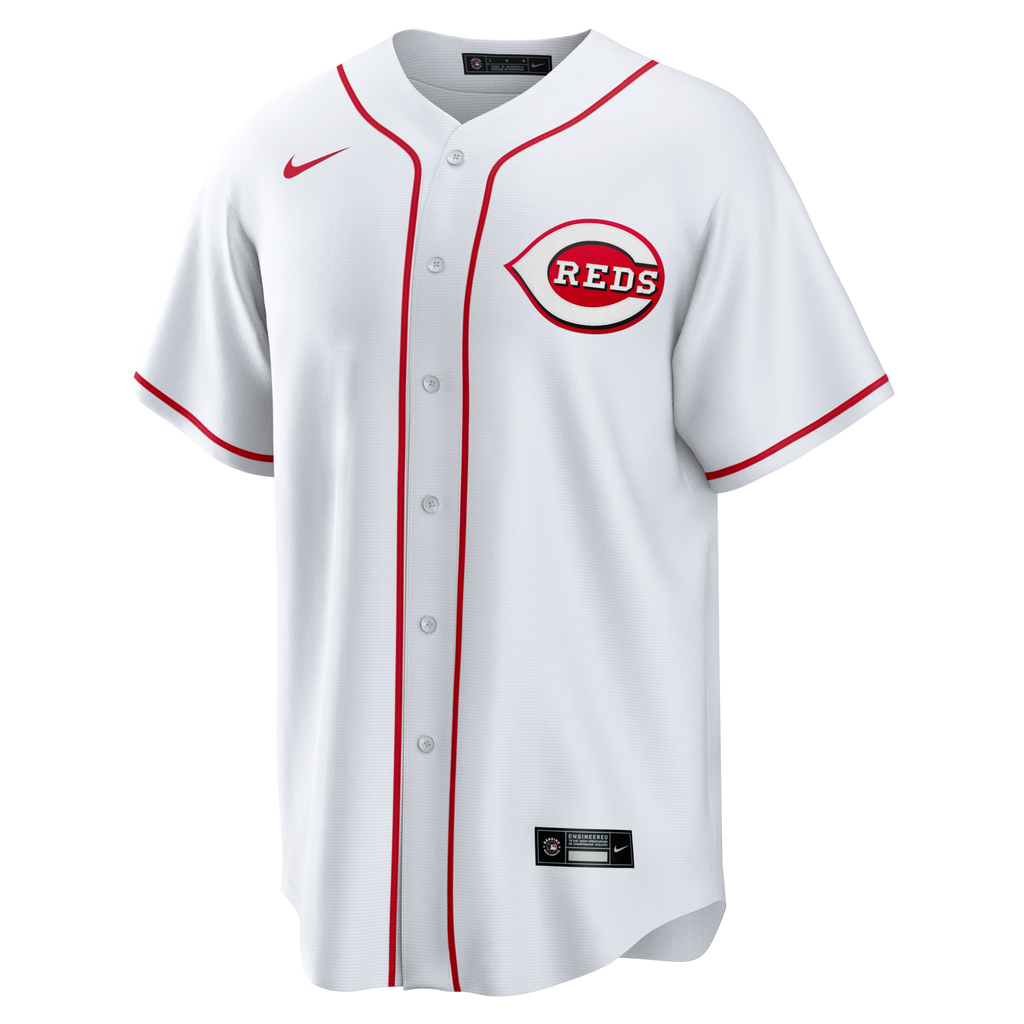 Cincinnati Reds White Home Big & Tall Replica Baseball Jersey