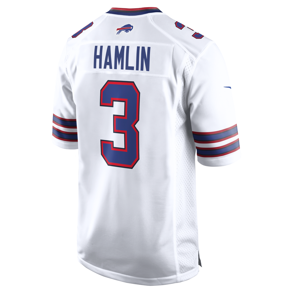 Buffalo Bills Damar Hamlin White Game Football Jersey