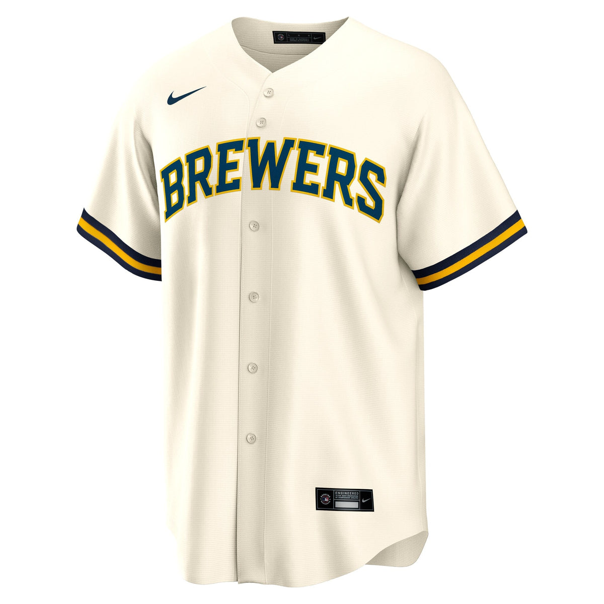 Milwaukee Brewers Jackson Chourio Cream Home Replica Baseball Jersey