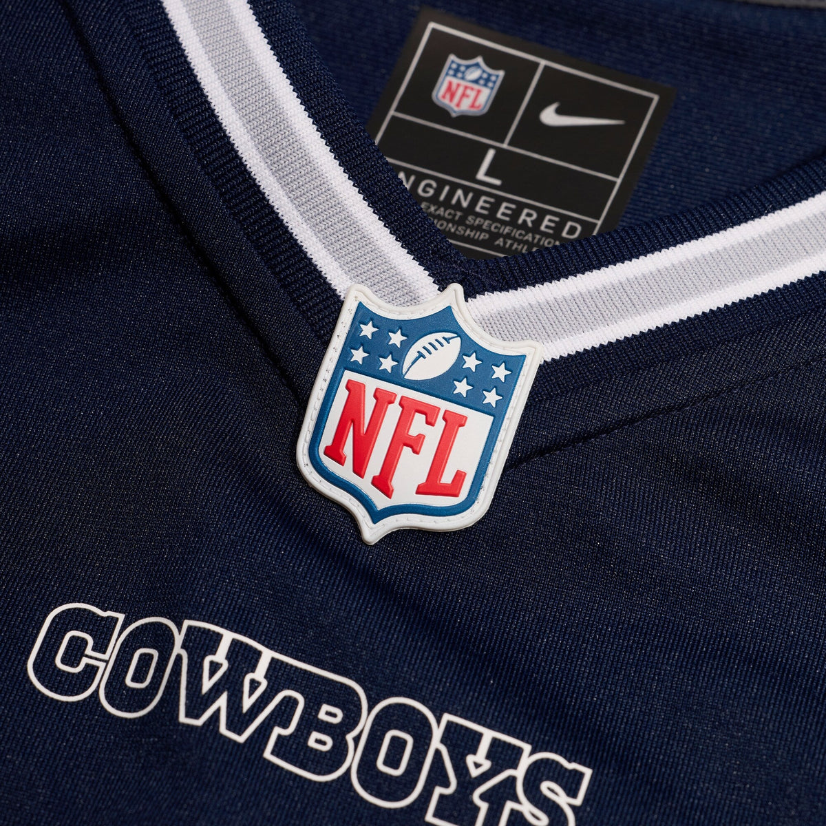 Dallas Cowboys Navy Custom Game Football Jersey