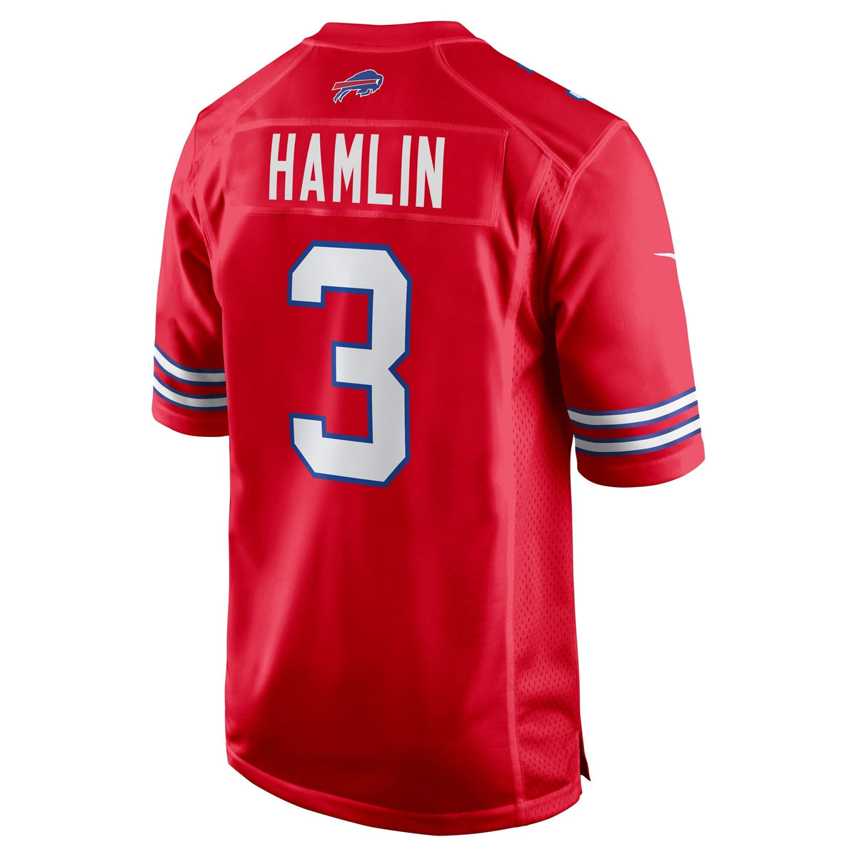Buffalo Bills Damar Hamlin Red Alternate Game Football Jersey