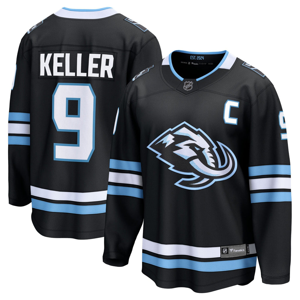 Utah Mammoth Clayton Keller Black Home Breakaway Player Hockey Jersey