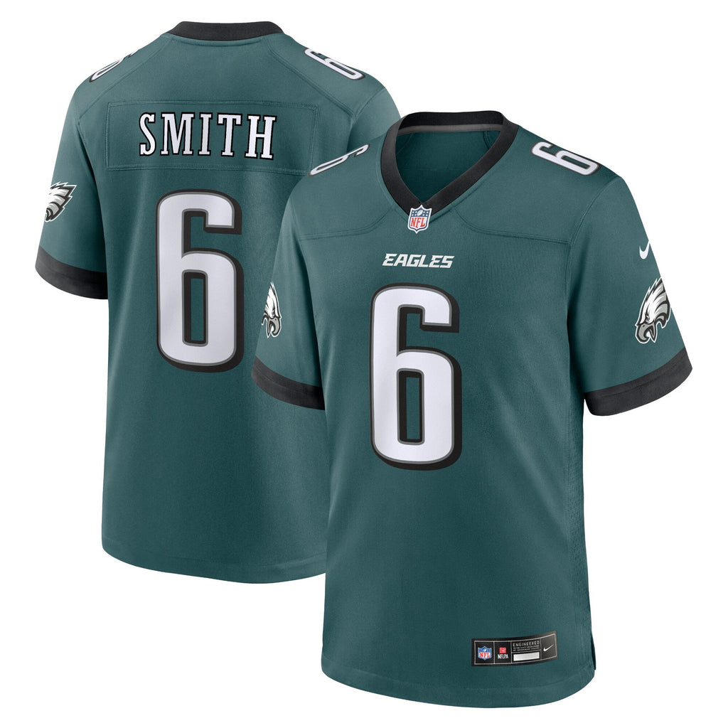Philadelphia Eagles DeVonta Smith Midnight Green Team Game Football Jersey
