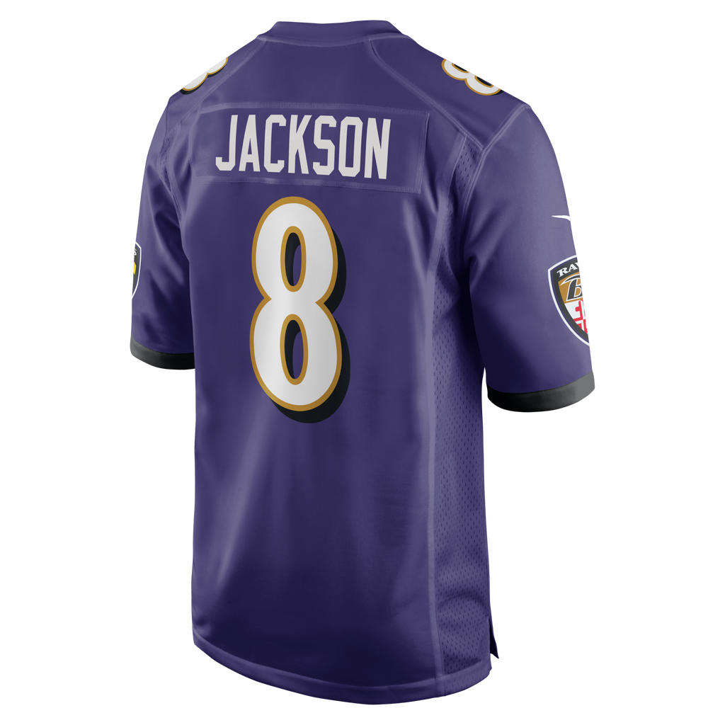 Baltimore Ravens Lamar Jackson Purple Game Football Jersey