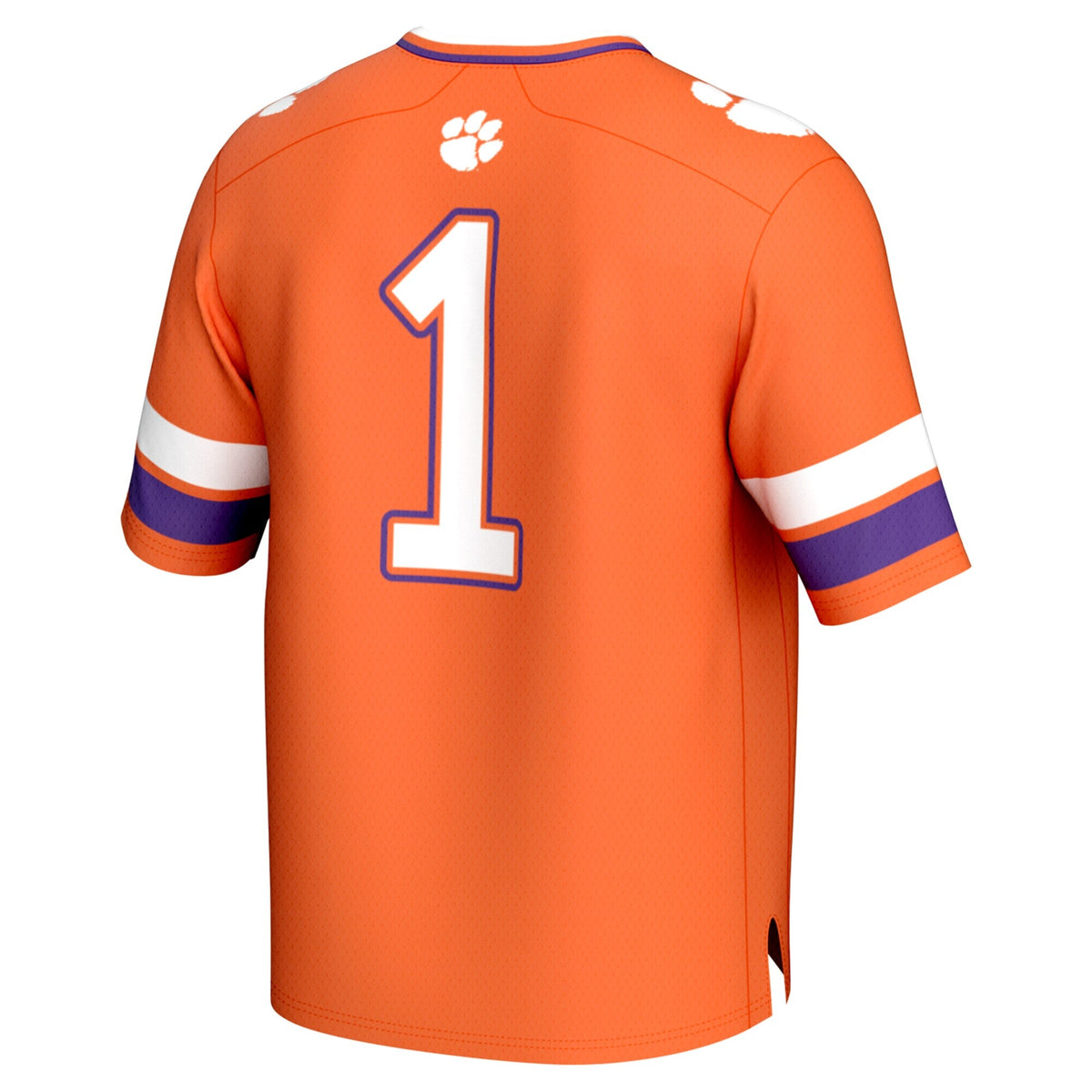 #1 Orange Clemson Tigers Lightweight Collegiate Football Fashion Jersey