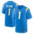 Los Angeles Chargers Akheem Mesidor Powder Blue 2026 NFL Draft First Round Pick No. 22 Team Game Football Jersey