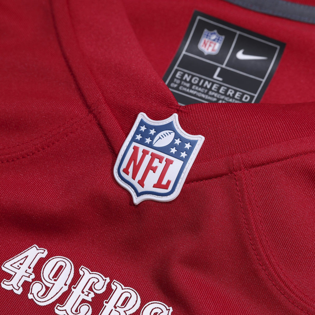 San Francisco 49ers Jon Weeks Scarlet Team Game Football Jersey