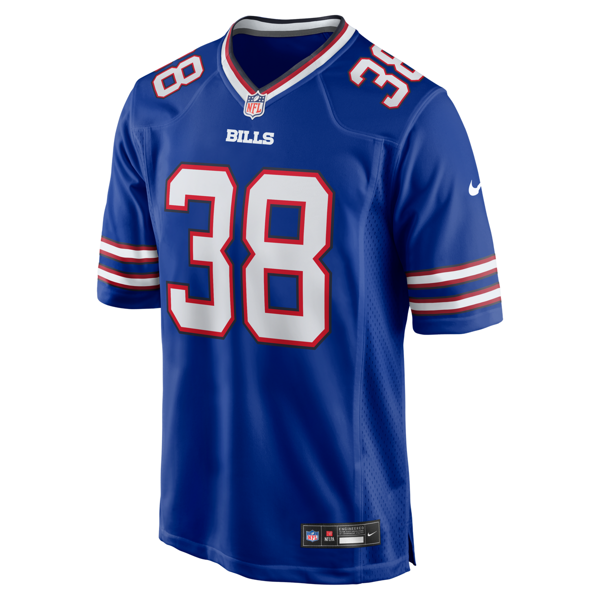 Buffalo Bills Tre Norwood Royal Team Game Football Jersey