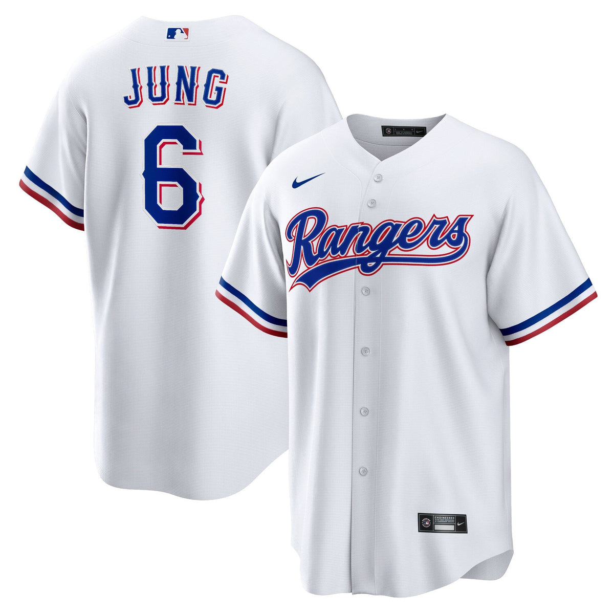 Texas Rangers Josh Jung White Replica Player Baseball Jersey