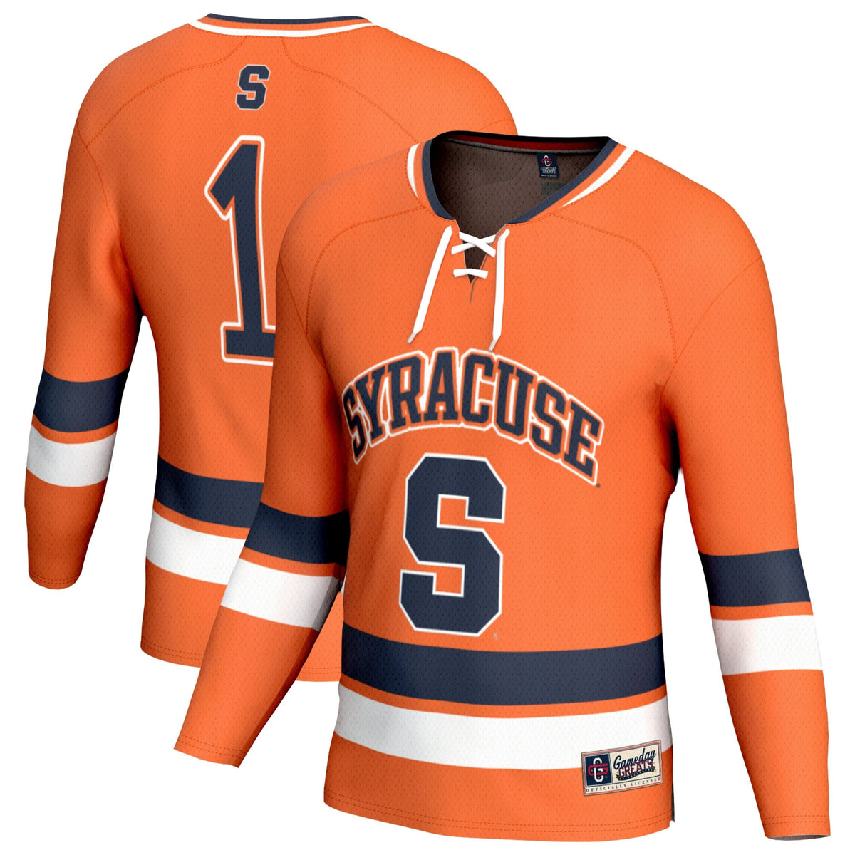Orange Syracuse Orange Lightweight Hockey Fashion Jersey