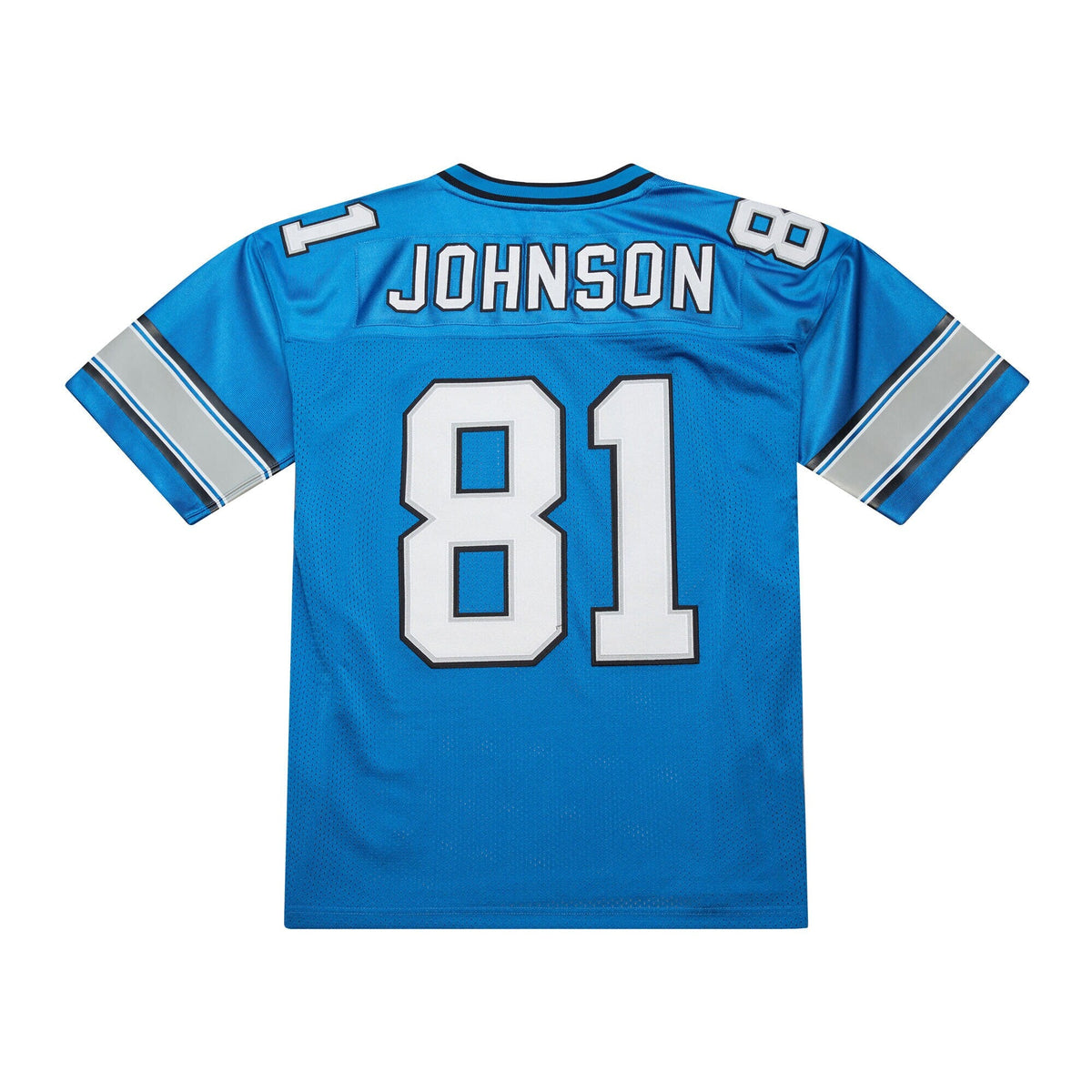 Detroit Lions Calvin Johnson Blue 2007 Throwback Retired Player Football Jersey
