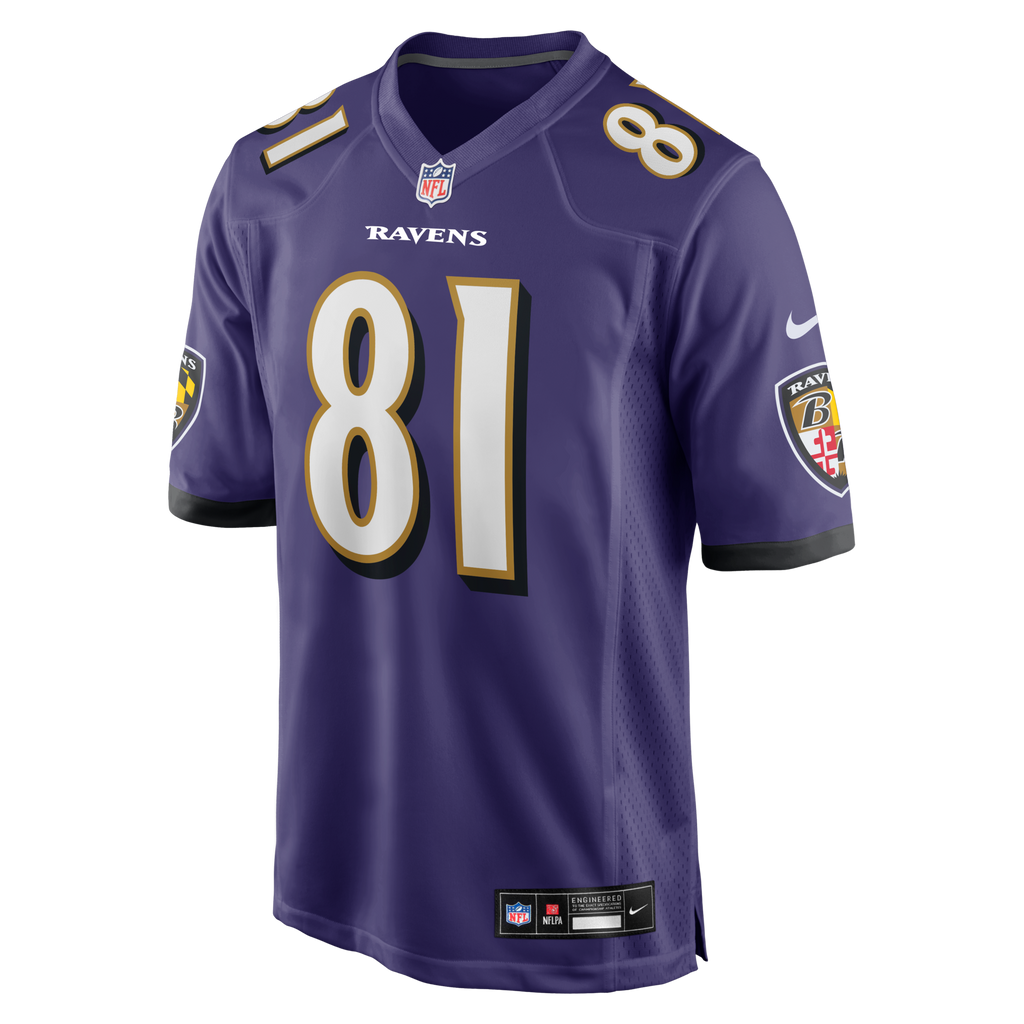 Baltimore Ravens Devontez Walker Purple Team Game Football Jersey