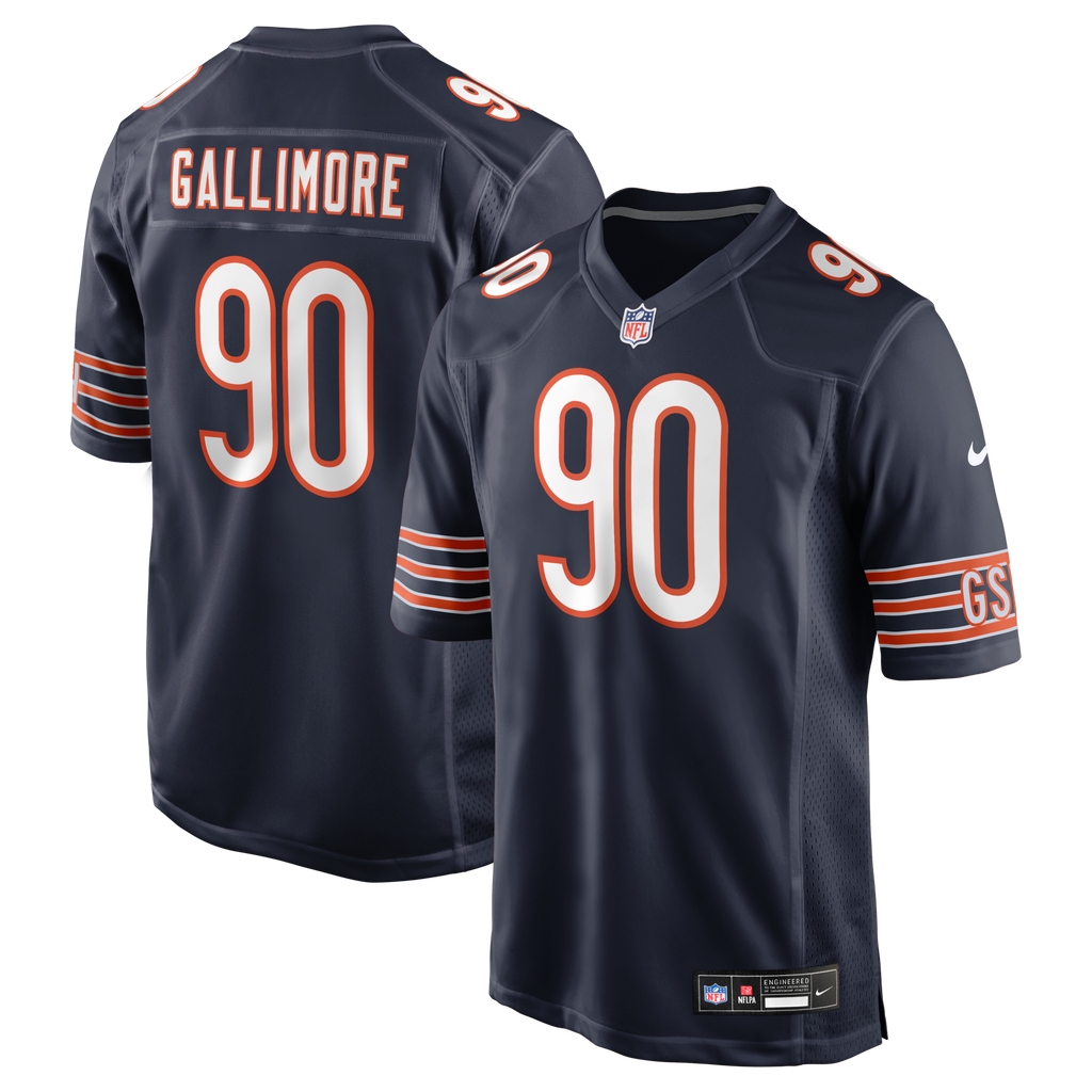 Chicago Bears Neville Gallimore Navy Team Game Football Jersey