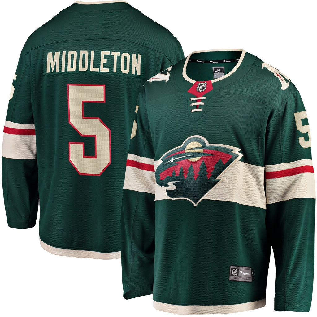 Minnesota Wild Jake Middleton Green Home Breakaway Player Hockey Jersey