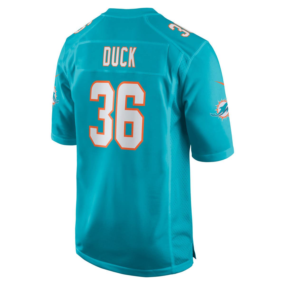 Miami Dolphins Storm Duck Aqua Game Football Jersey